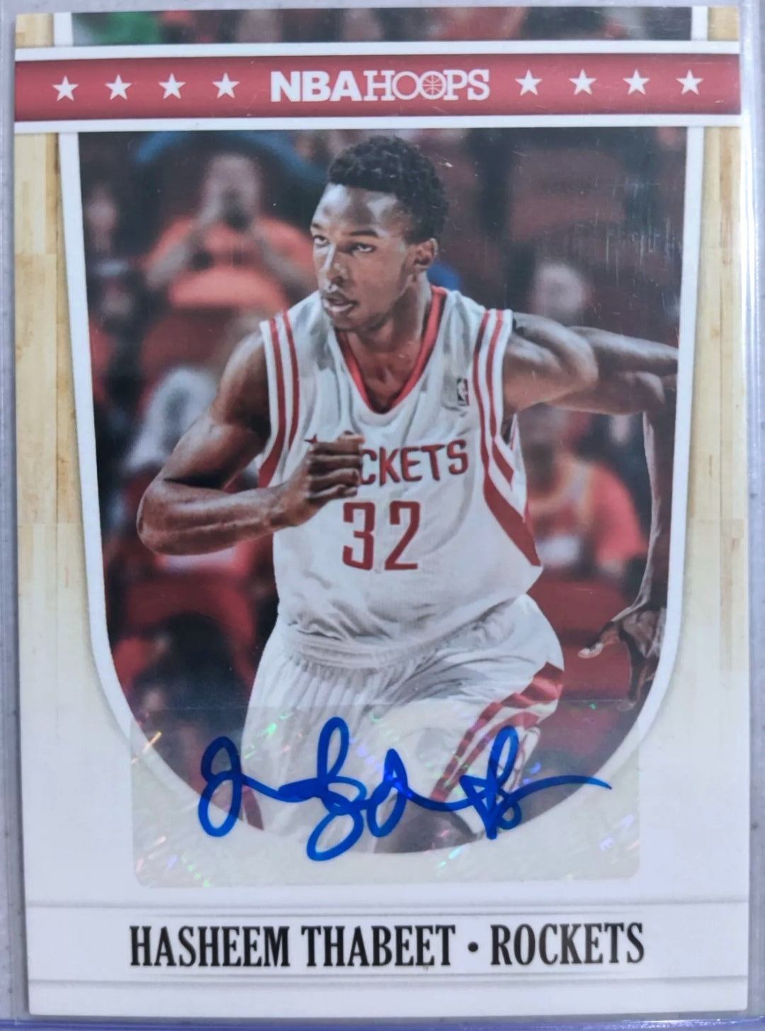 2011-12 NBA Panini Hoops Hasheem Thabeet Autograph Insert Signature card  #76 Rockets